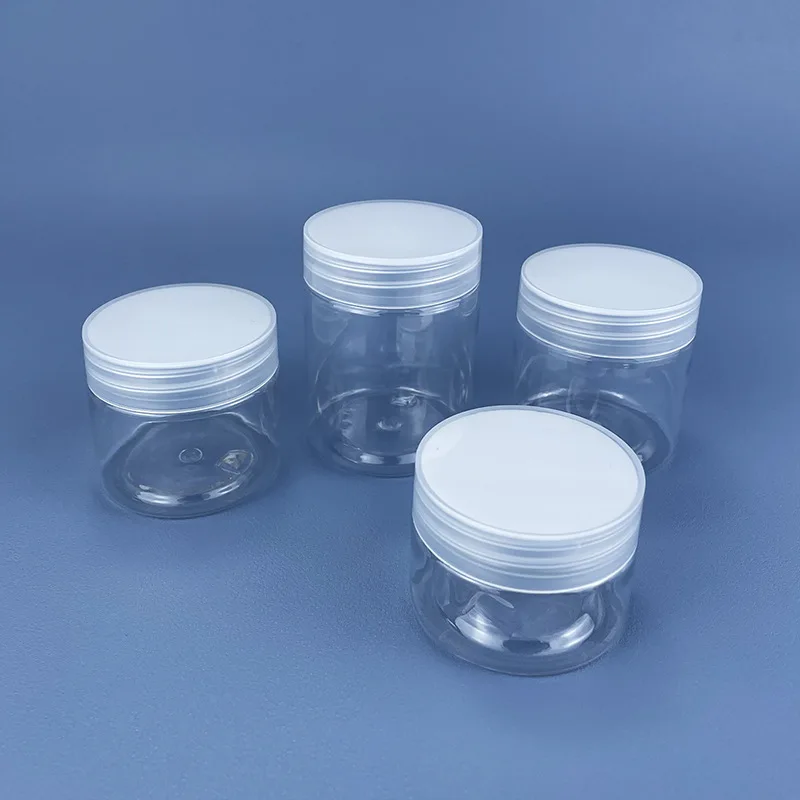 20pcs Empty Clear Plastic Clear Cosmetic Jars  Makeup Container Jar 30/50/60/80/100/120/150ml Food grade Sample Pot Container