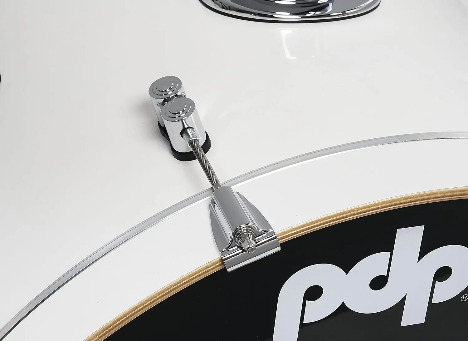 7-Piece Maple Drum Shell Pack with Chrome Hardware in Pearlescent White
