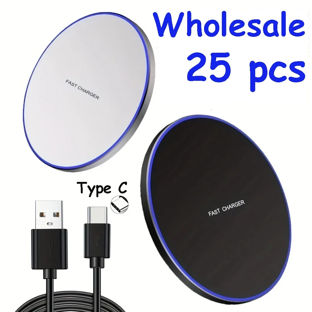 

Wholesale Wireless Charger For iPhone 15 14 13 12 11 Pro XS Max X Induction Fast Wireless Charging Pad For Samsung Xiaomi Huawei