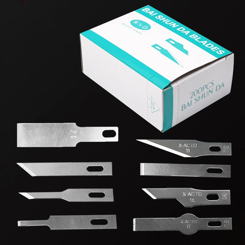 10Pcs/bag BSD Carving blade Steel Cutting blade for Glue removal Adhesive Shovel PCB cutting Mobile phone repair DIY tools