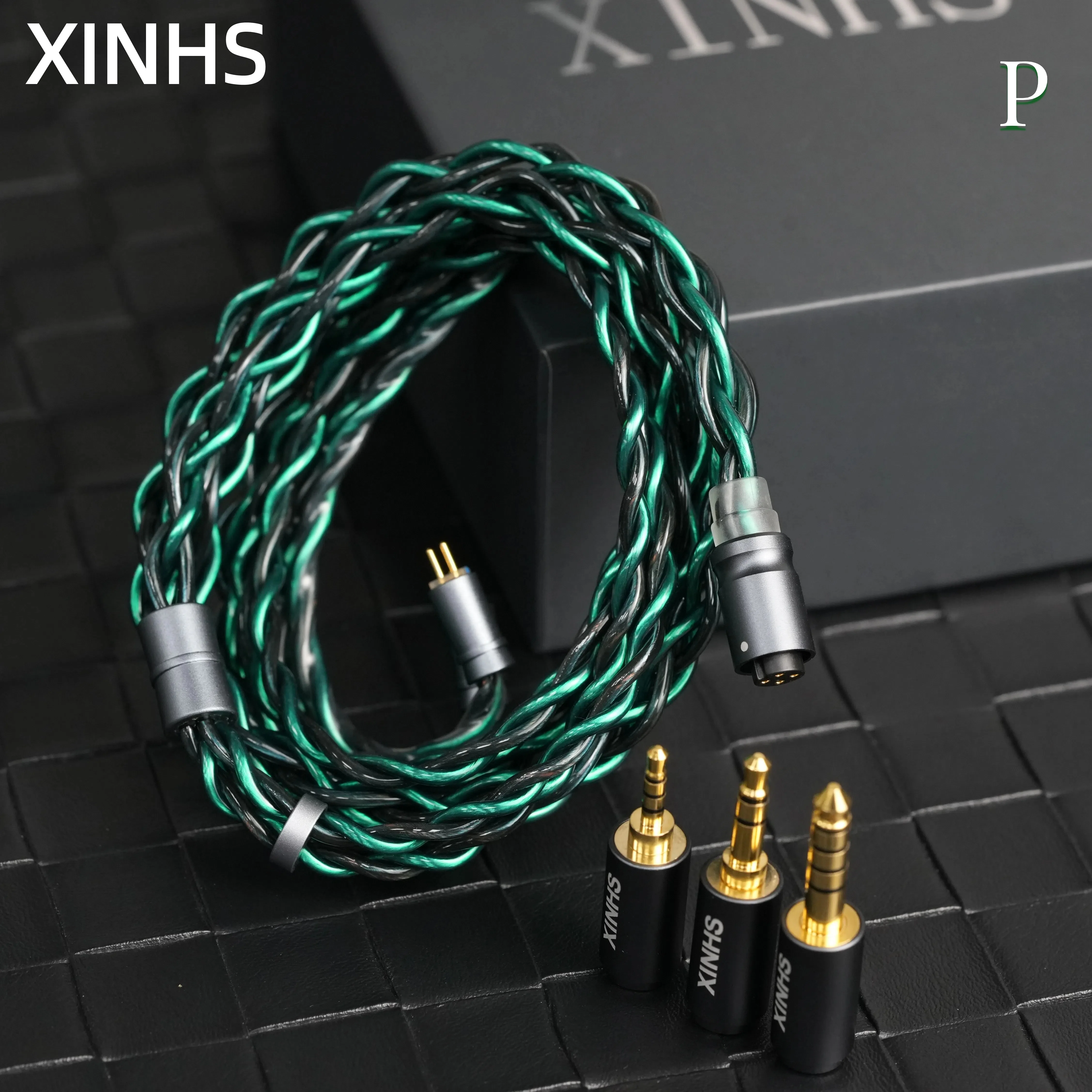 XINHS-106 Modulares HiFi-Audio-Upgrade-Kabel 2,5 mm/3,5 mm/4,4 mm 7N OCC symmetrisches IEM-Kabel für Winter KATO AKG MK4 IEM