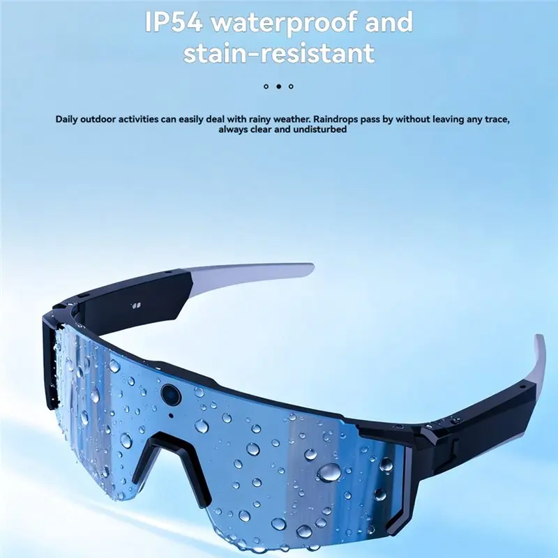【MUST-HAVE】AI Smart Glasses Polarized Sunglasses 8MP Camera Bluetooth Call Translation Cycling Anti Glare Driving IP54 Goggles