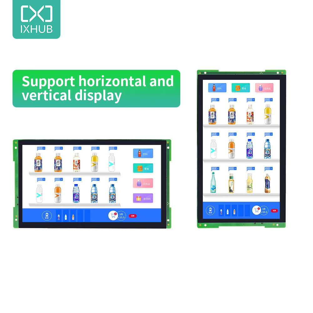 IXHUB HMI 10.1Inch Automation Central Screen Motherboard Touch All in One Android Linux Ubuntu for Smart Electronic table card