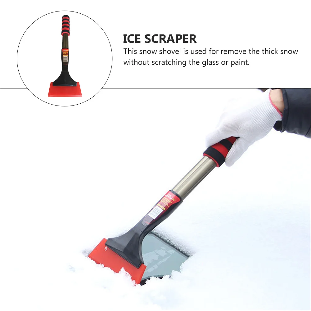 

Car Snow Shovel Durable Ice Removal Tool Frost Resistant Shovel Heavy Duty Snow Cleaner Vehicle Windshield Ice Scraper Foldable