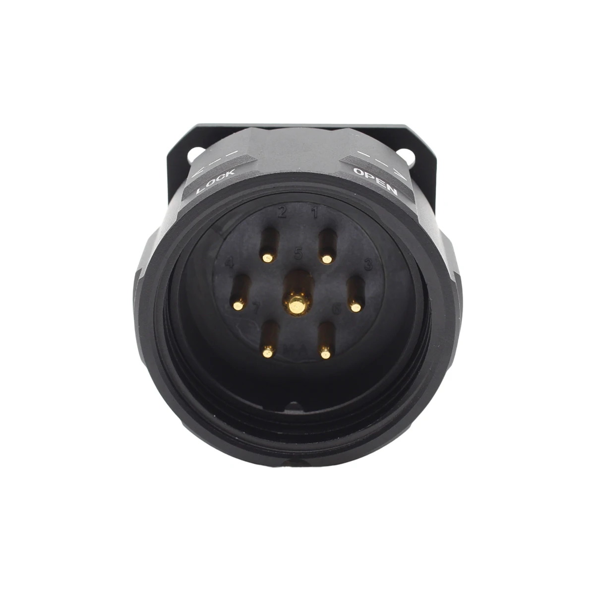 SINEMARCH Socapex 7-Pin Panel Mount Male Connector Hoist Control Solder Termination for Motor Compatible W/ SHOWSAFE KUPO