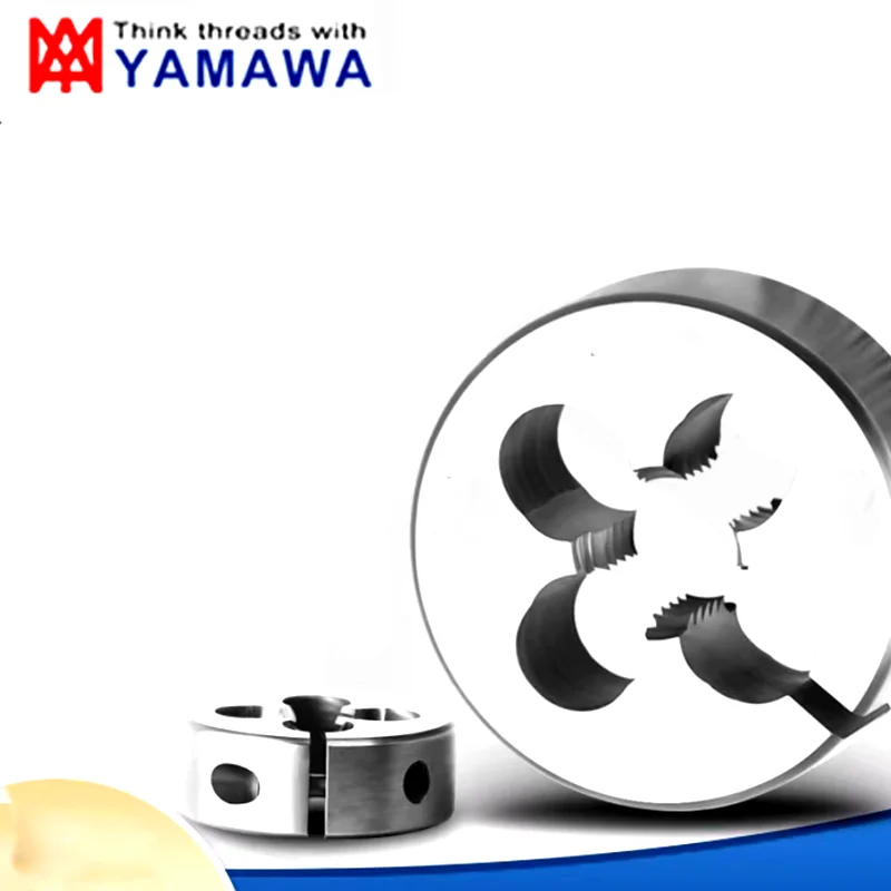Japan 1PCS YAMAWA Import HSS-EX Round Die M1 M1.5 M1.6 M2 M3 M4 M5 M6 M8 M10 M12 M14 M16 M18 M24 Machine Screw Threading Dies