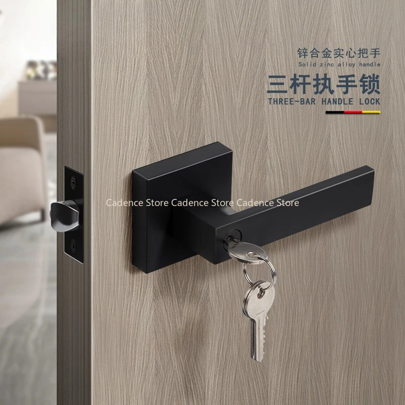 ครัวเรือนห้องนอนประตูล็อคในร่มทรงกลมเดี่ยวลิ้นประตูห้องน้ําไม้ประตู Universal Handle