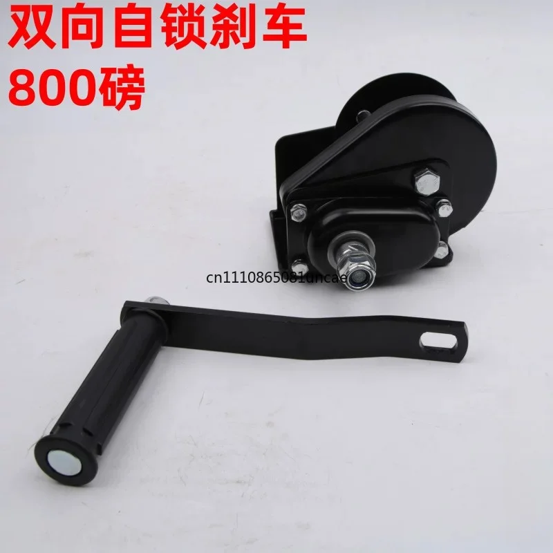 Self-locking Hand Winch 800 Lb 10 M Wire Rope Winch Brake Two-way Self-locking Winch 800LBS