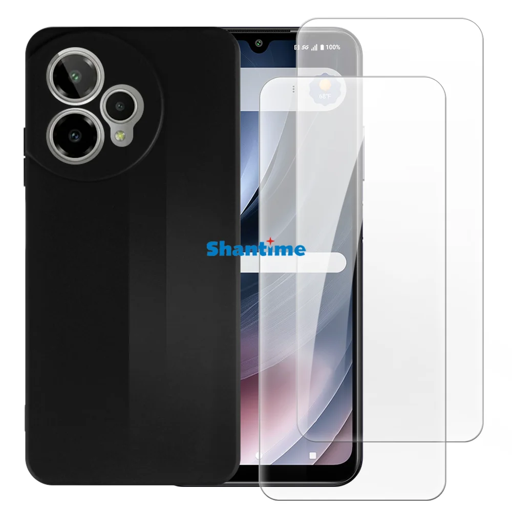 حافظة ناعمة + 2 عبوة من واقيات الشاشة من الزجاج المقوى لحماية كريكيت آيكون برو 2026 لكامل الجسم