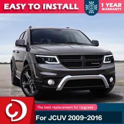 AKD Car Styling Head Lamp for Dodge JCUV Headlights 2009-2016 Journey LED DRL Freemont Angel Eye Bi Xenon Beam Accessories