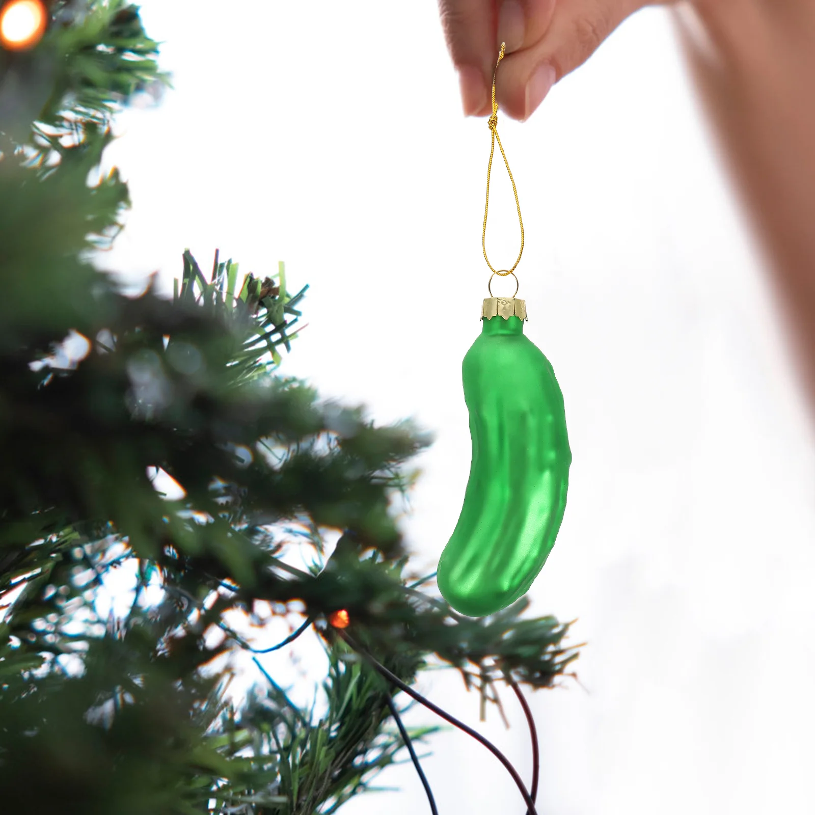 Cucumber Pendant Pickle Christmas Ornament Decoration Mini Chrisstmas Tree Outdoor Halloween Decorations Xmas Gadgets