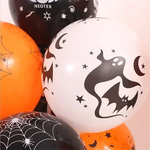Scary Halloween -Luftballons für Kinder, Kürbis, Skelett, Geister, Bardekoration, Schwarz, Orange, Latexballon, Spielzeug, 30 PCs, 10 Prozent 6 Hauptverkäufe Laranjeiras - №1