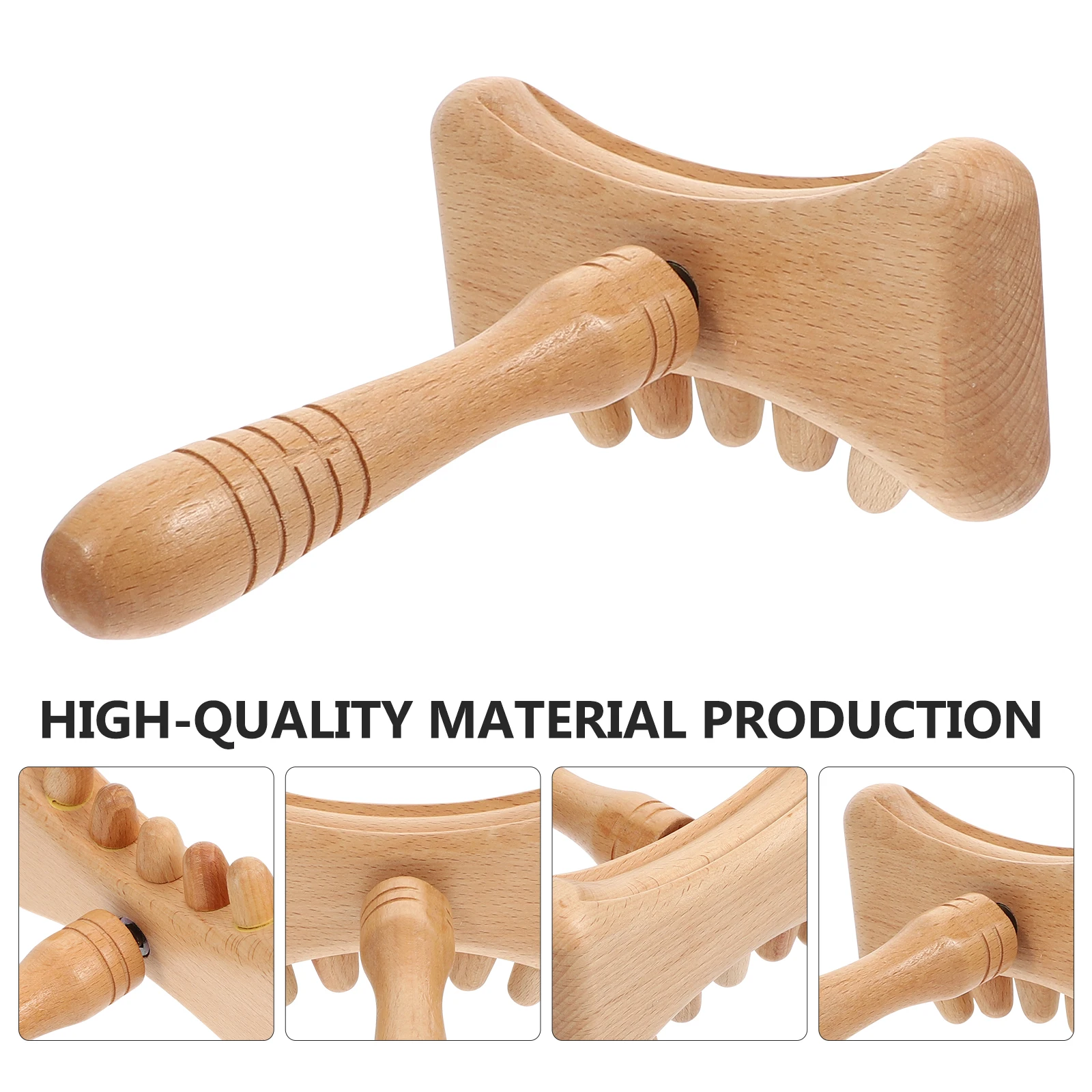 

Massage Scraping Board Acupressure Stick Manual Guasha Tool Body Massager Smooth Surface Promotes Circulation Muscle Exercise
