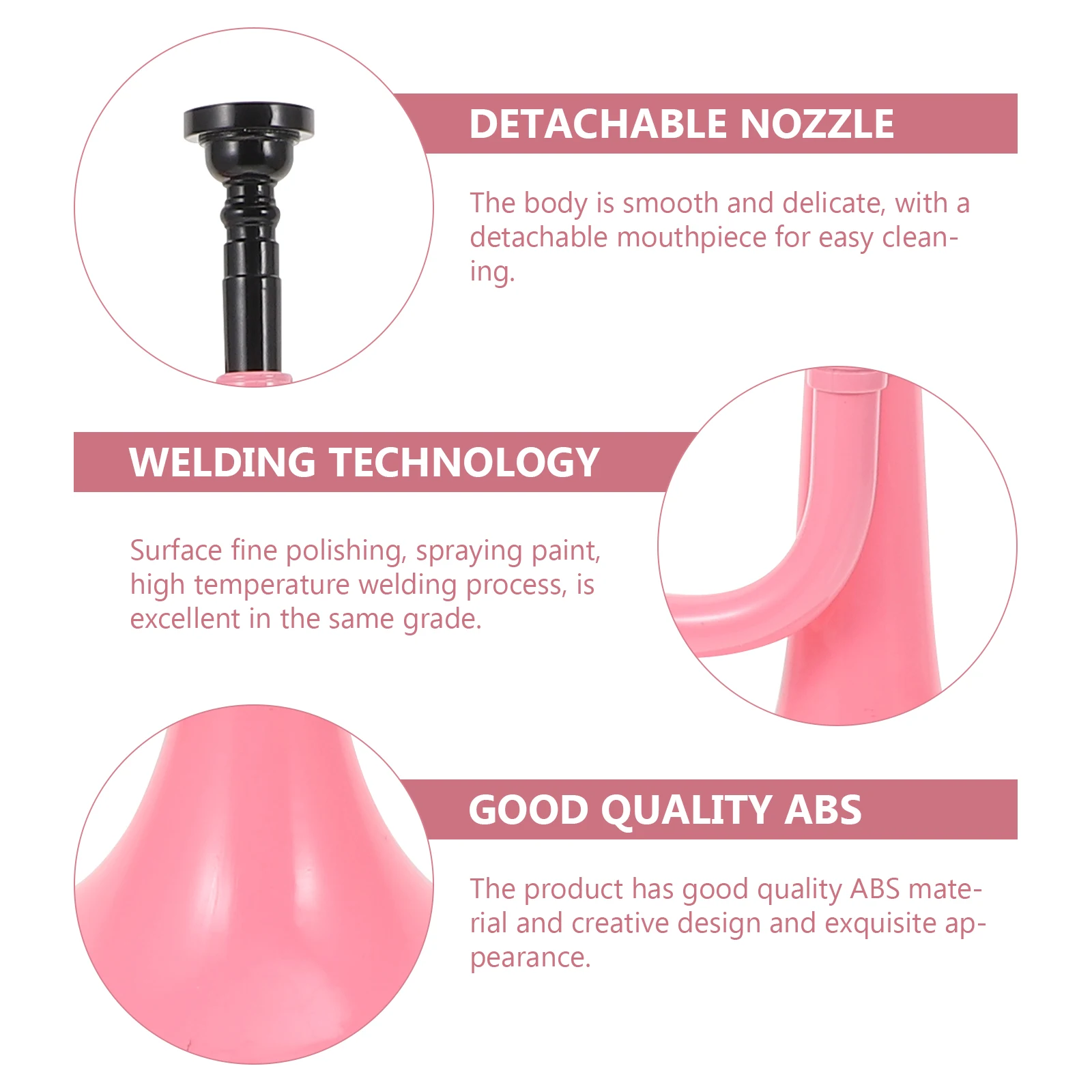 

Plastic Small Trumpet For Beginner Student Adult Durable Abs Musical Instrument, Creative Educational , Fine Polished Surface