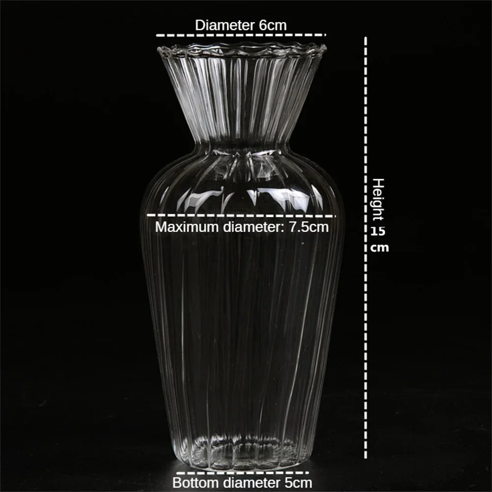 造花、フェイクフラワー、人工花、植物ボトル、植木鉢、北欧風クリエイティブ水耕栽培用の透明ガラス花瓶