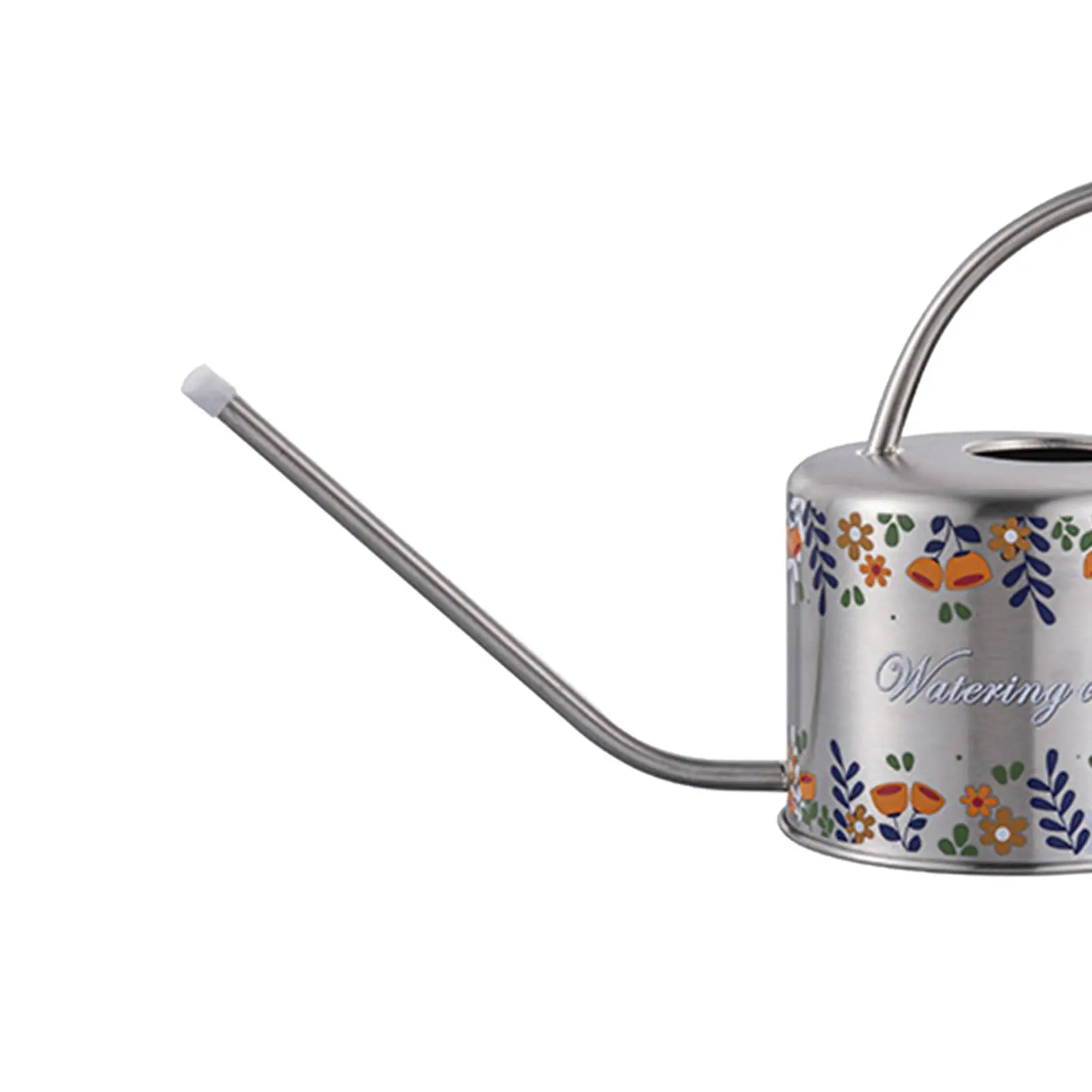 Stainess Steel 1.3L Watering Can Indoor Sprinkling Pot Printing Garden Watering Can Slender Nozzle for Gardeners