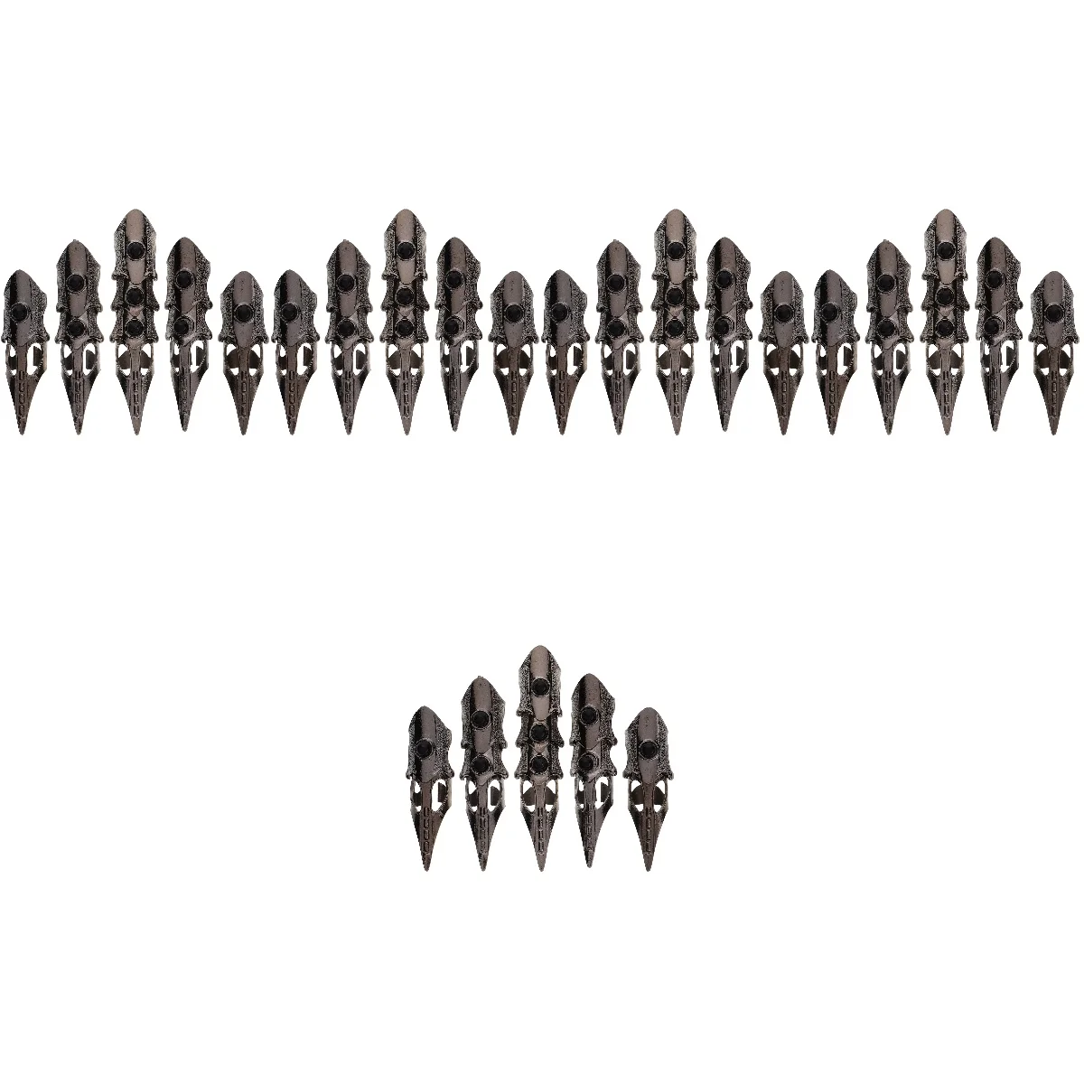 

5pcs 5 Pack Halloween Rings for Women Mens Fashion Cosplay Costume Accessories Finger