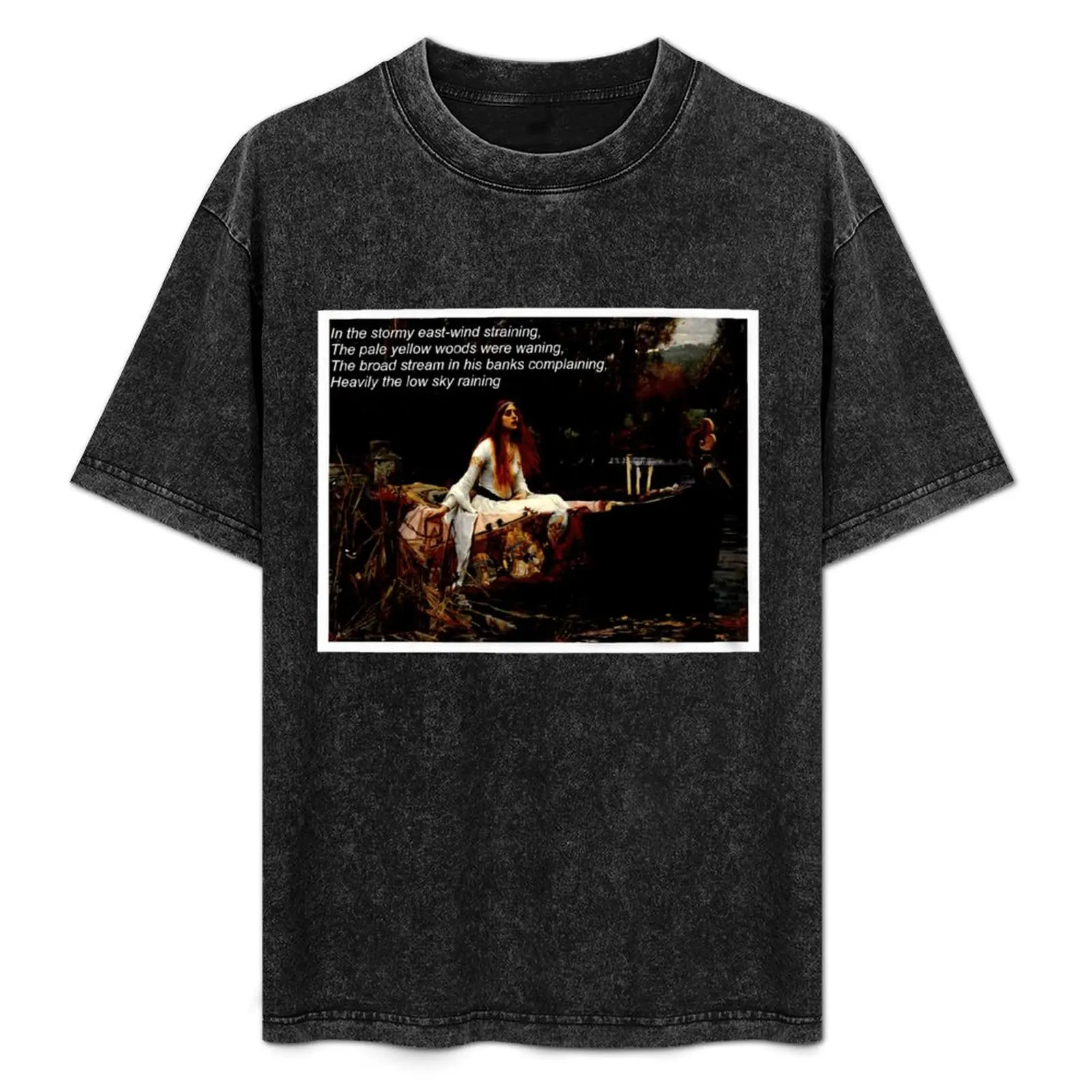 

Lady of Shalott with Poem T-Shirt t shirt man cotton t shirt man designer T-Shirt