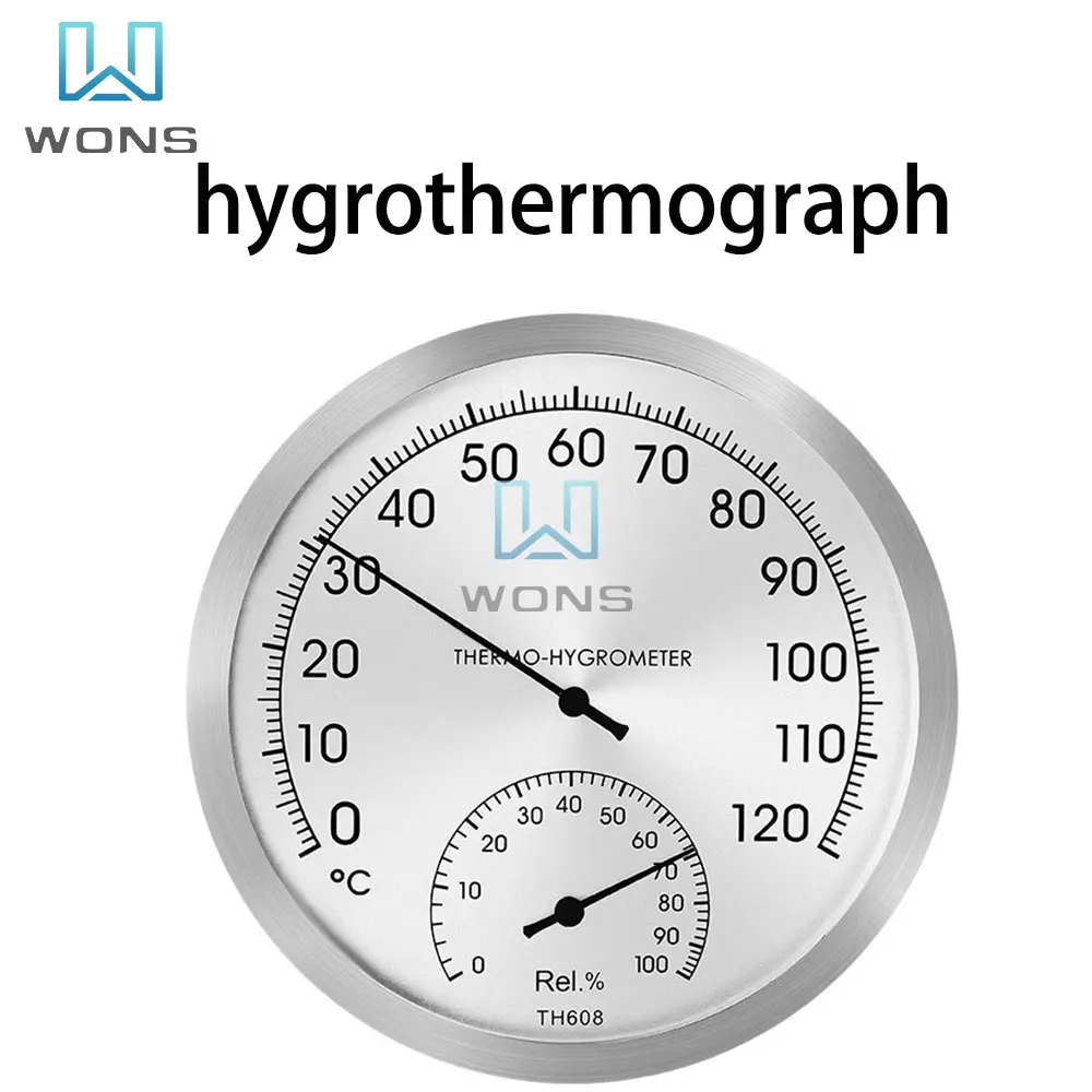 Termómetro de acero inoxidable para interiores, higrómetro de alta precisión para fermentación, higrómetro para hornear, incubadora