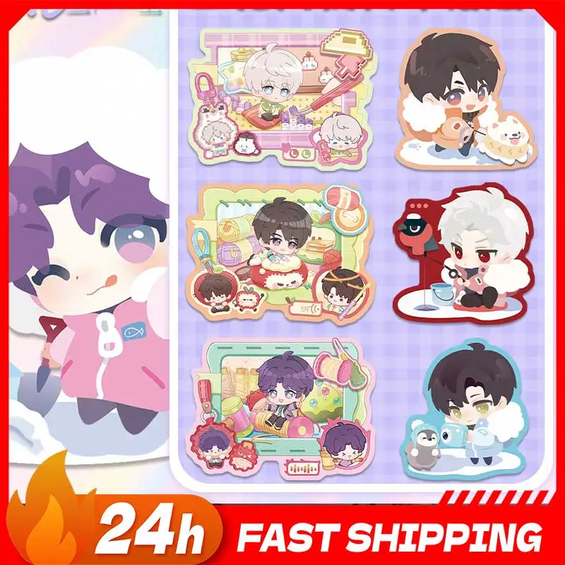 ملصق ثلاجة دوار من الأكريليك من Love and Deepspace Re-ceration على شكل شخصية Xavier مغناطيس الثلاجة Zayne ملحق لعبة Sylus