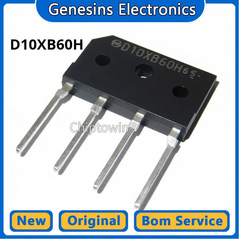 5/50/500 pcs D10XB60 D10XB60H SIP-4 Rectifier Bridge W7