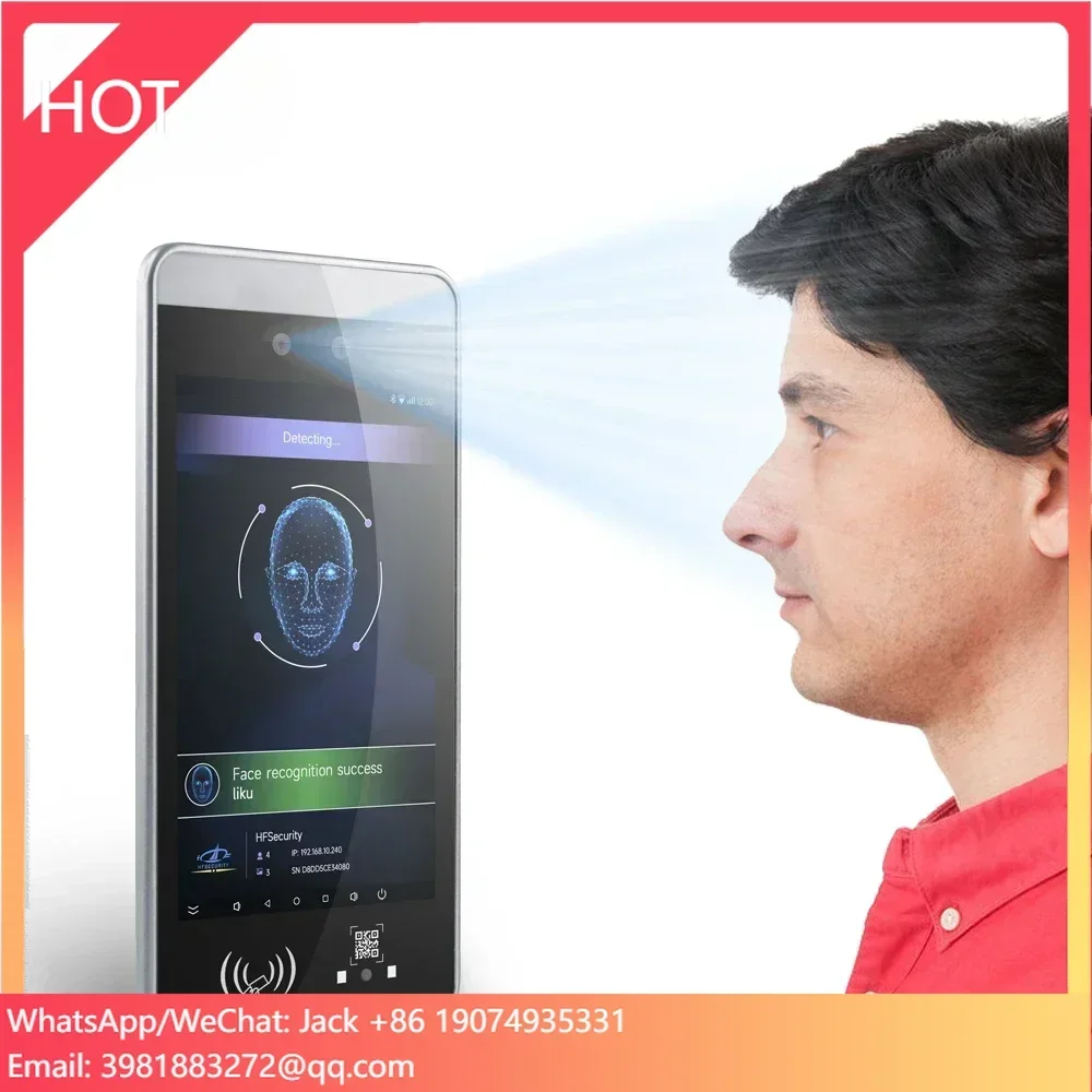 

HFSecurity RA08 8-inch Fast Face Recognition Machine With Free SDK for Attendance Access Control