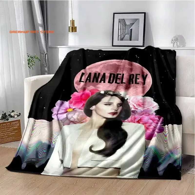 2026 New Lana Del Rey Fashion Printing Blanket Children's Warm Flange Home Travel Bed Linings Birthday