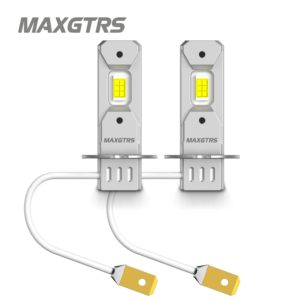 2Pcs H3 LED Headlight Bulb Canbus No Fan High Beam 6500K White 3000K Yellow Car Truck LED Fog Light Driving Lamp DRL 12V -24V