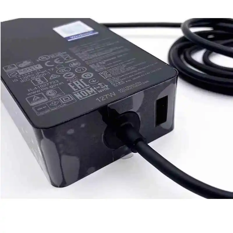 For Microsoft Surface Book 3 Model 1932 Laptop Charger 15V 8A 127W with DC 5V 1.5A USB Charging Port for Laptop Power Supply