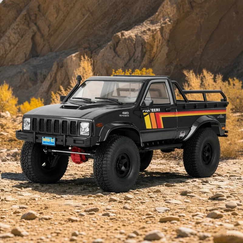 New RGT EX86110V2 Pioneer 1/10 Remote Control Simulation Pickup Climbing Off-Road Vehicle Brushed Electric RC High-Speed Model