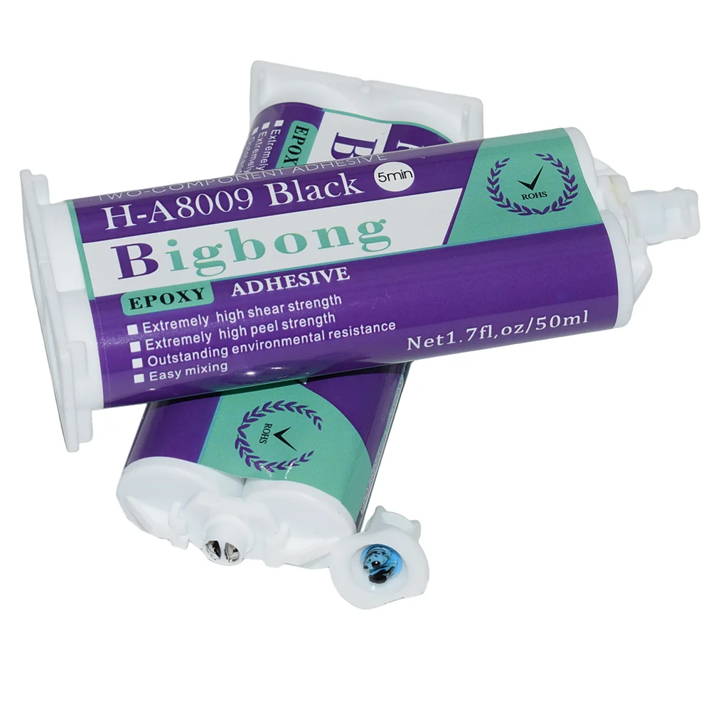 

2pcs Epoxy Resin 50ml Black Caulk Adhesives Curing Time 5 Minutes 1:1 Two-component Bigbong AB Glue Strong Structural Adhesive