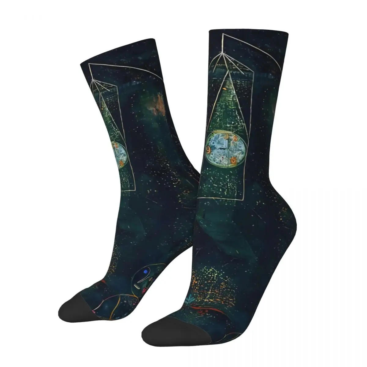 Fisherman Fishing Paul Klee Men Women Socks Outdoor Novelty Spring Summer Autumn Winter Stockings Gift