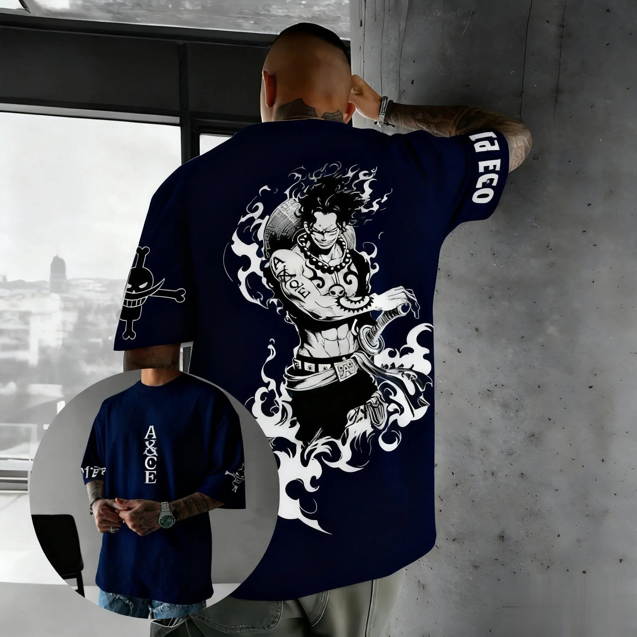 Japanese Streetwear Anime Graphic T Shirt Men One Piece Luffy Women Cotton Short Sleeve Tee Oversized Casual Summer New Y2k Tops