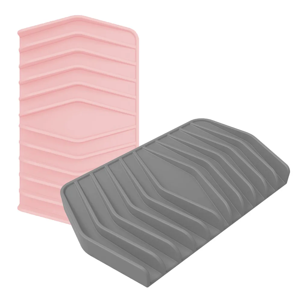 

Silicone Dish Sponge Holder Organizer Soap Tray Shower Steamers Bathtub with Storage Kitchen Vanity Trays for Bathroom