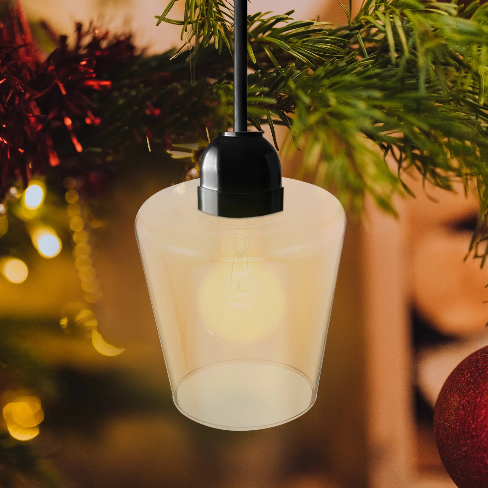 

Replacement Clear Glass Lamp Shade Cylinder for E27 Table Pendant Light Chandelier Wall Sconce Home Decor 4.2cm Hole