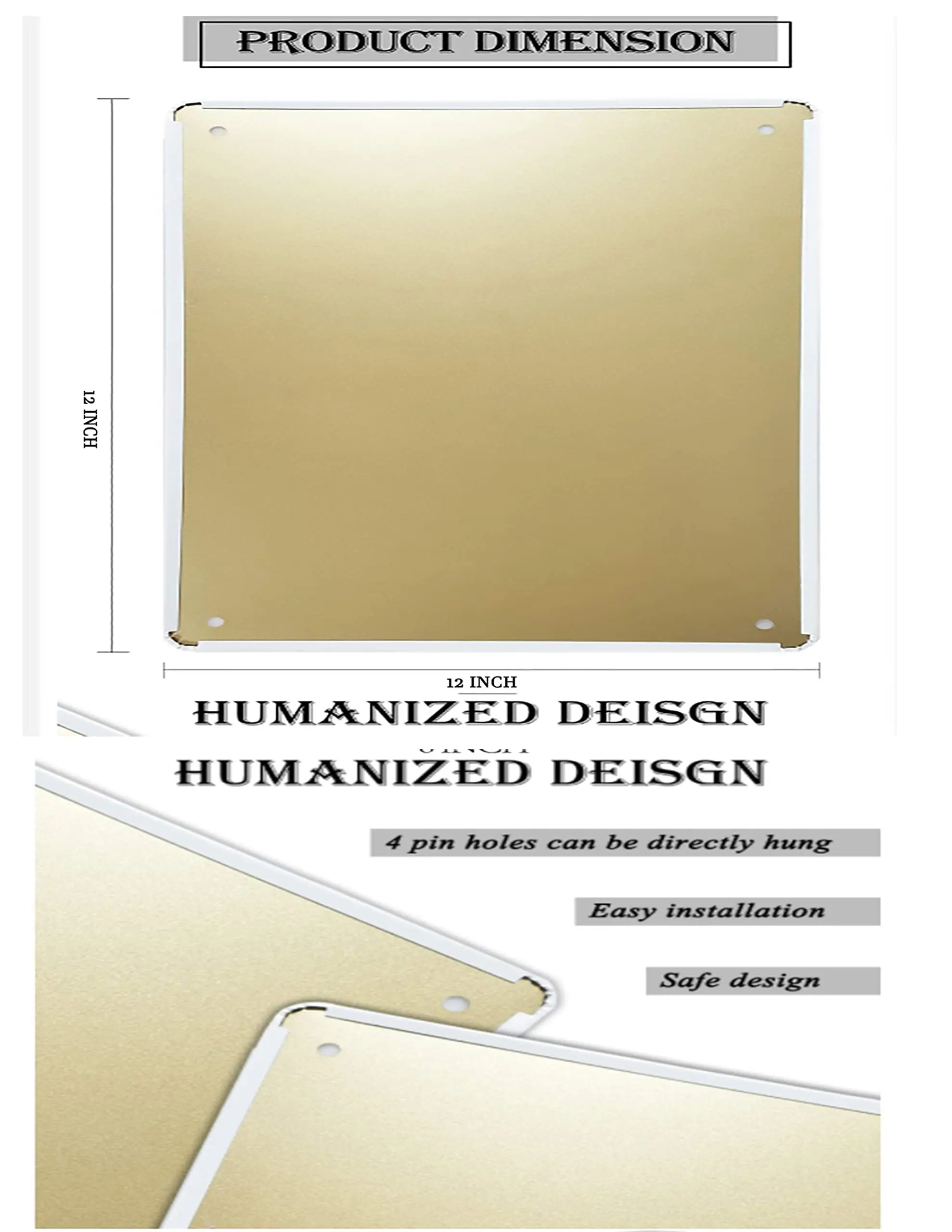 الحنين الأصلي الرجعية تصميم جميل دراجة نارية العلم القصدير علامات معدنية جدار الفن |   ملصق جداري مطبوع عليه صفيح سميك