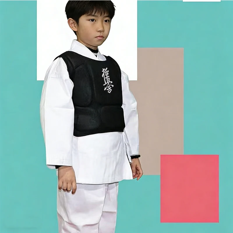 

Киокушин нагрудник каратэ бокс щиток для тела тхэквондо кикбоксинг муай тай жилет тренировочный утолщенный защита груди для мужчин и женщин