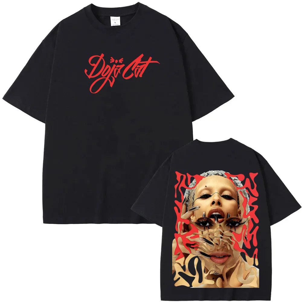 Doja Cat NEW TOPS Ariana Grande Music Sexy' Poster T-Shirt Hip Hop 100%Cotton Sleeve Oversized Classic Aesthetic Soft Tshirts