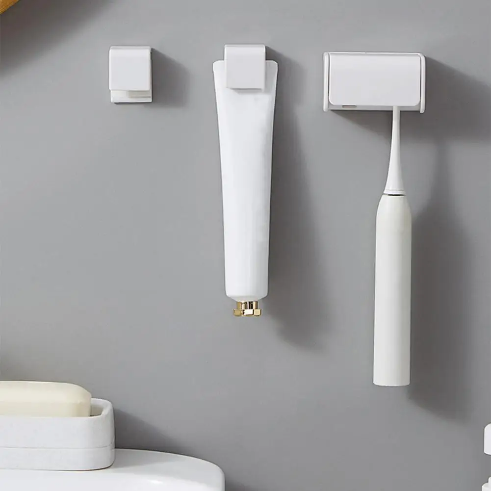 Toothbrush Toothpaste Holder Rack Hygienic PP Easy Installation Stylish Toothbrush Organizer Household Supplies