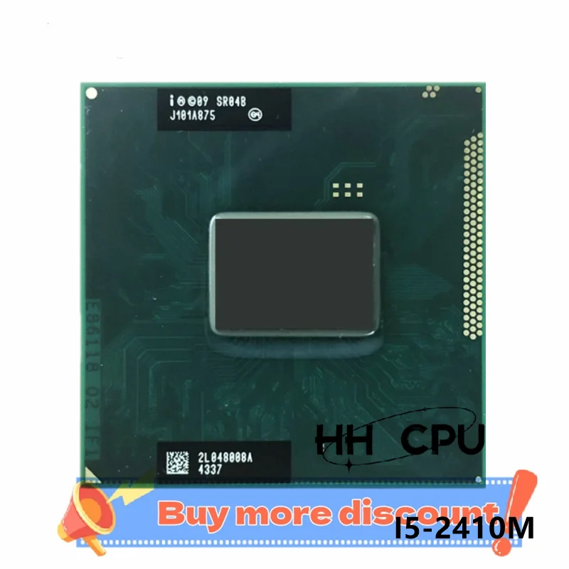 i5-2410M i5 2410M SR04B 2.3 GHz CPU 3M 35W Socket G2 / rPGA988B