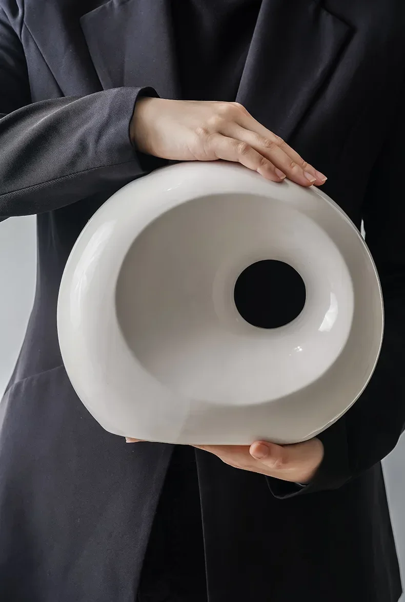 Moon Design High-End Ceramic Tissue Box Holder Dining Table Napkin Dispenser Home Decor Washroom Decorative Item