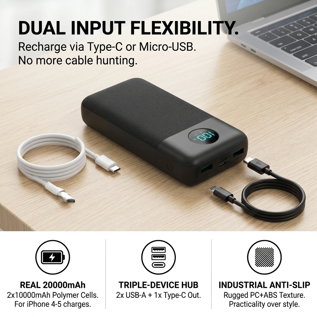 Power Bank 20000mAh PD 22.5W Fast Charging Phone External Battery Powerbank Portable Charger for Xiaomi Poco iPhone Samsung iPad - view 5