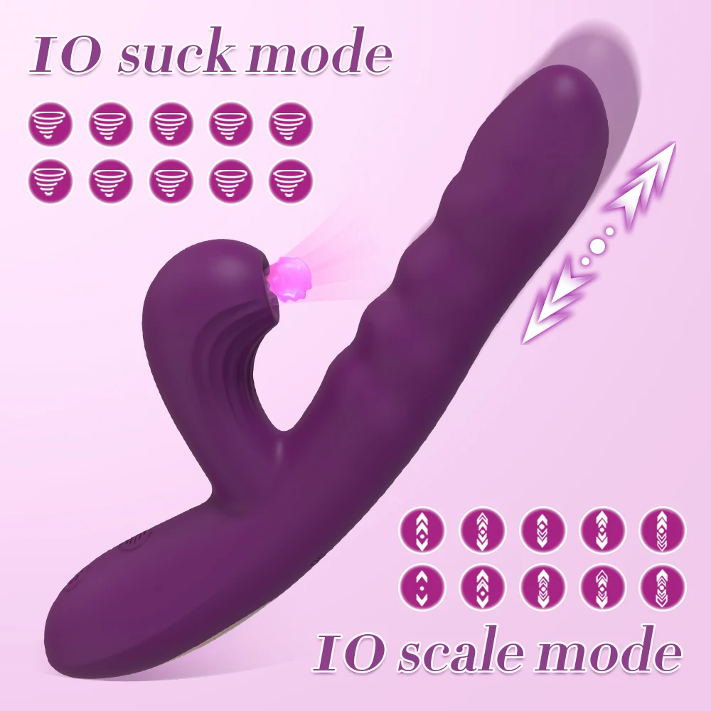 Powerful Rabbit Vibrator With Thrusting And Sucking Stimulation_voghion.com