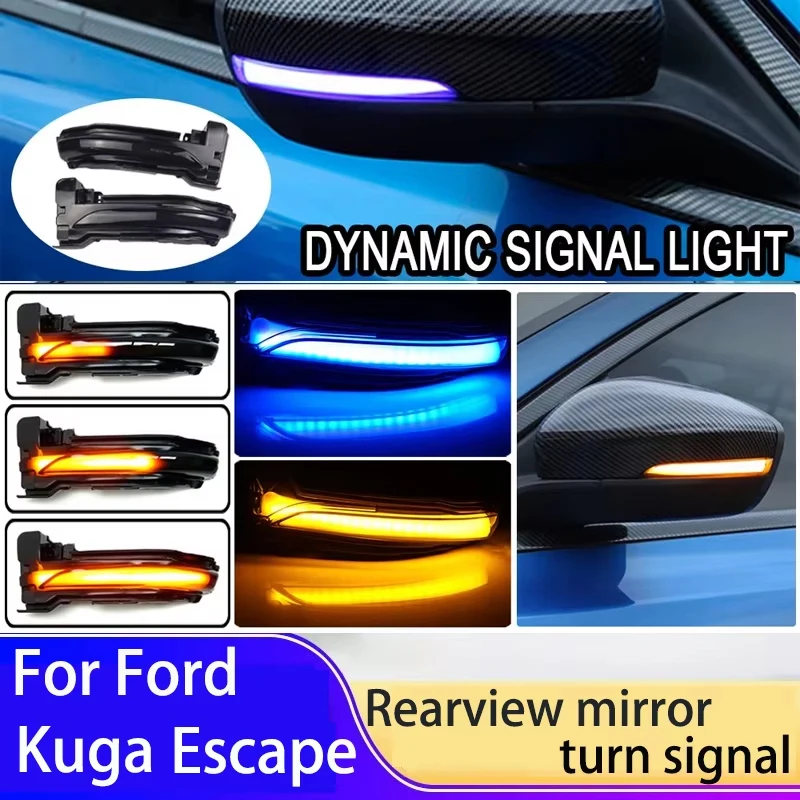 

For Ford 2019-2023 Kuga/Escape CX482 Rearview mirror turn signal a pair Car turn signal Replace accessories
