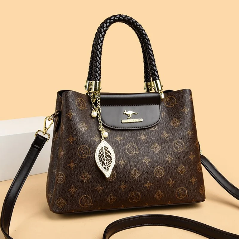 

Женская элегантная сумка с верхней ручкой, дизайнерский кожаный структурированный кошелек