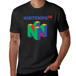 Camiseta personalizada de Nintendos 64 para hombre, ropa bonita de verano, camisetas de manga corta, camisetas lisas