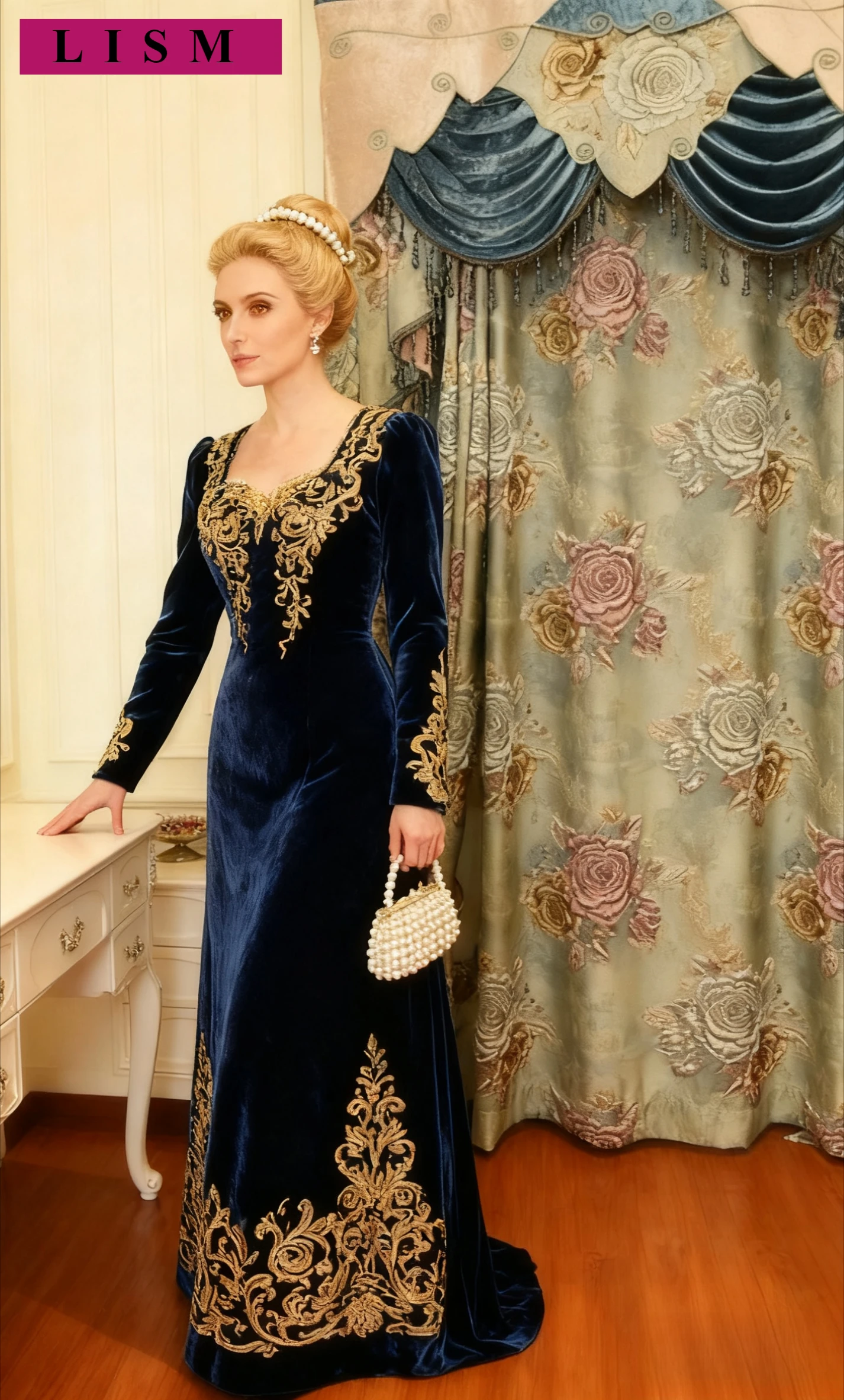 

European Luxury 4D Large Relief High-precision Jacquard Curtains Bedroom Living Room Valance Blackout Decor Custom White Tulle