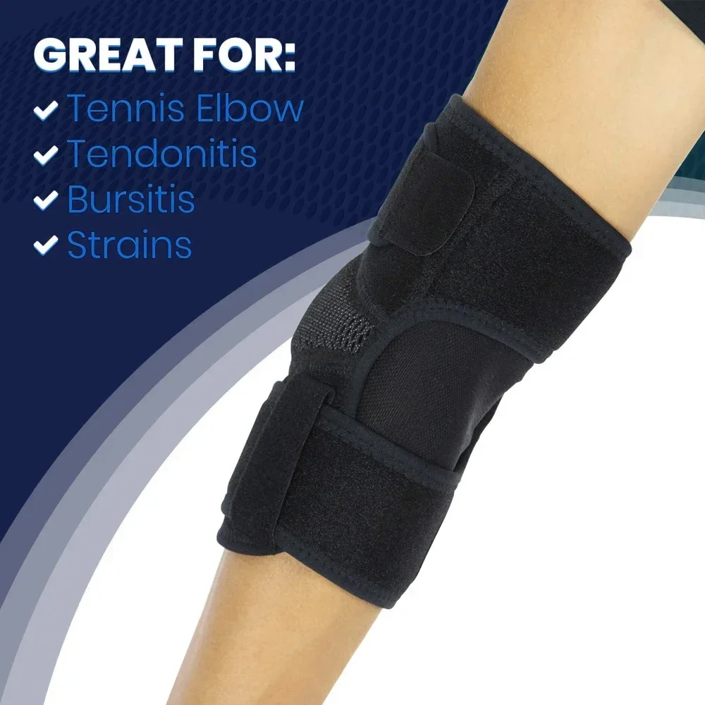 1Pcs Elbow Support Brace for Women Men,Adjustable Elbow Wraps for Tennis Elbow,Bursitis,Sprains,Gym,Sports Injury Recovery Joint