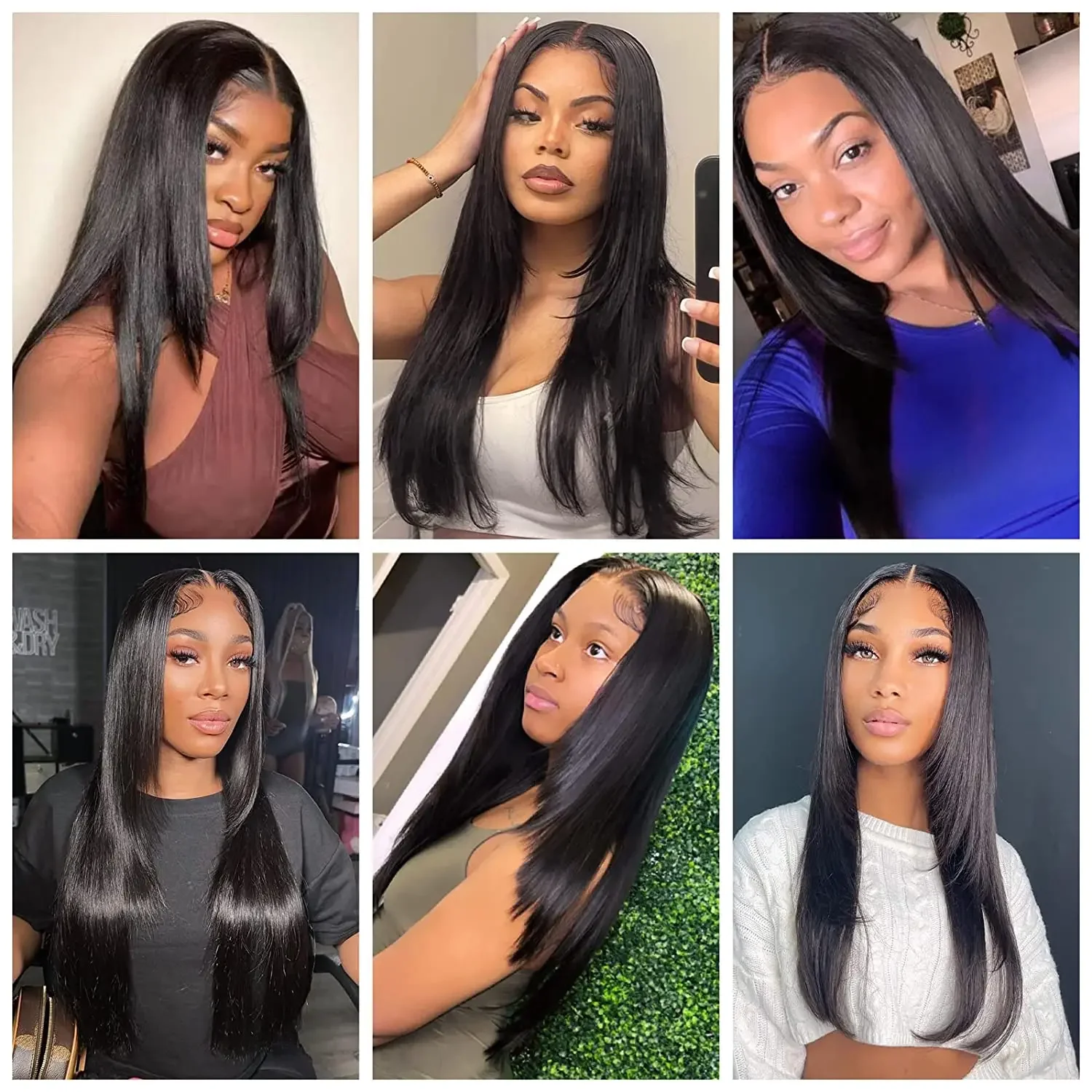 Layered Cut Straight Glueless Lace Wigs For Black Women Butterfly Haircut Straight 4X4 HD Lace Closure Synthetic Wigs Pre Cut