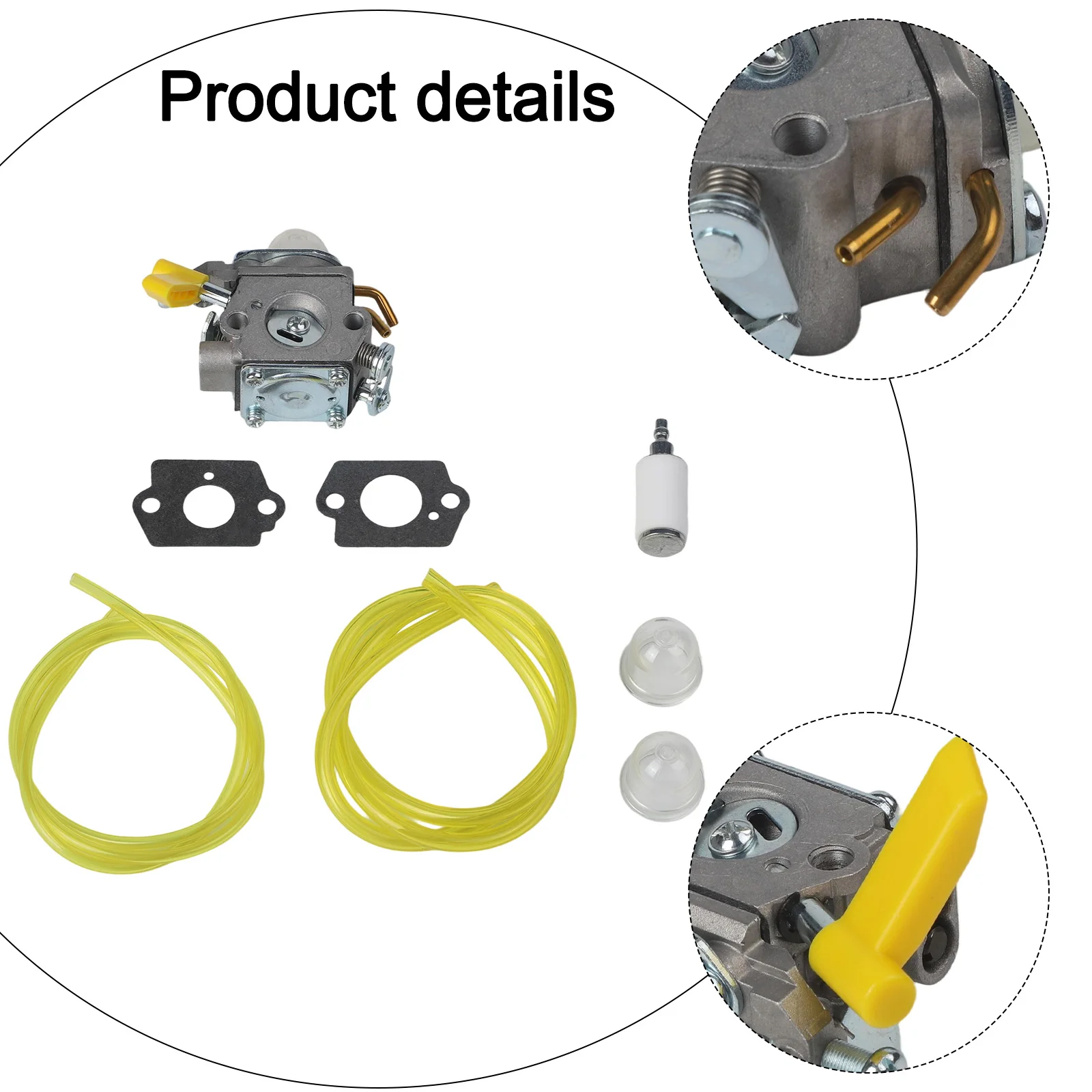 Vergaser-Set für RBC30SET RLT30CET RLT26CDS RBC26SES, kompatibel mit Homelite-Trimmer und Freischneider